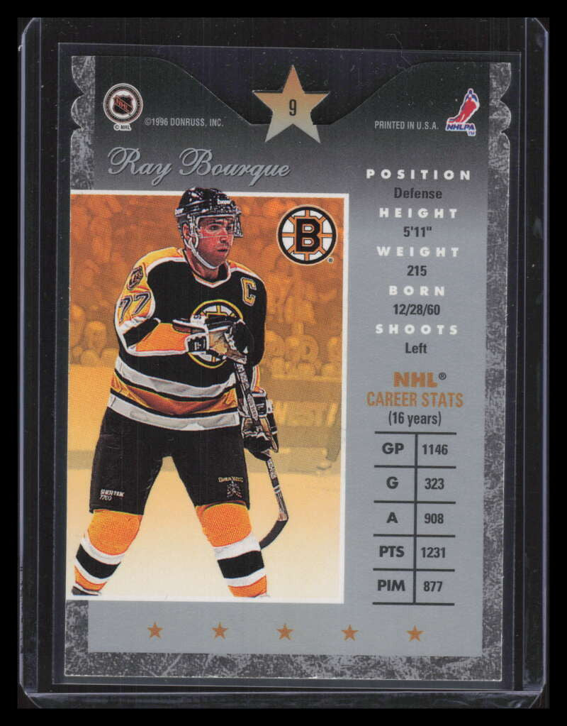 1995-96 Donruss Elite Die Cuts 9 Ray Bourque /500 155041