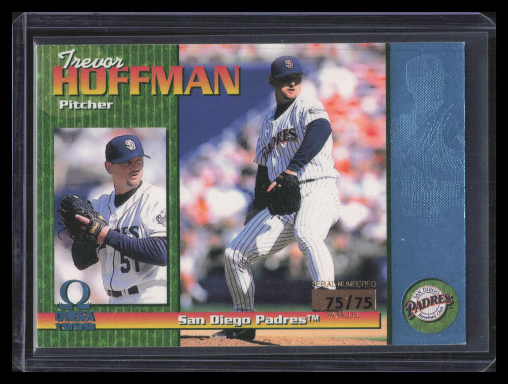 1999 Pacific Omega Platinum Blue 203 Trevor Hoffman 75/75