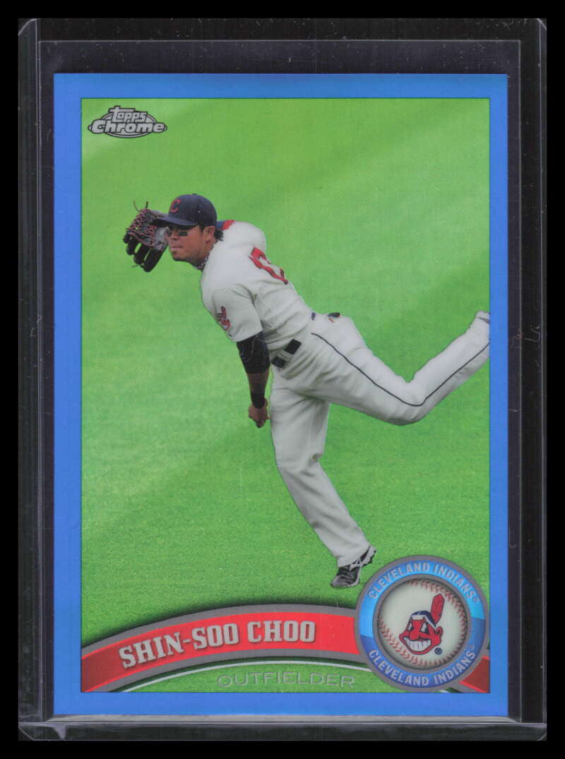 2011 Topps Chrome Blue Refractor 103 Shin-Soo Choo 58/99