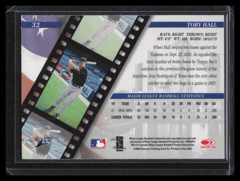 2002 Studio Silver Flag 32 Toby Hall /250