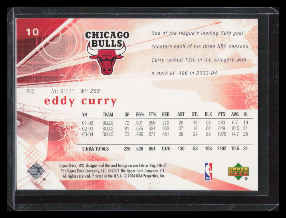 2004-05 SPx Spectrum 10 Eddy Curry 23/25