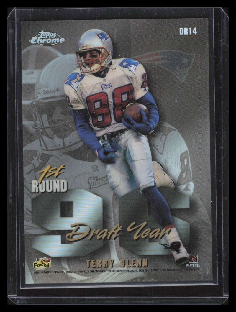 1997 Topps Chrome Draft Year Refractor dr14 Terry Glenn Eddie George