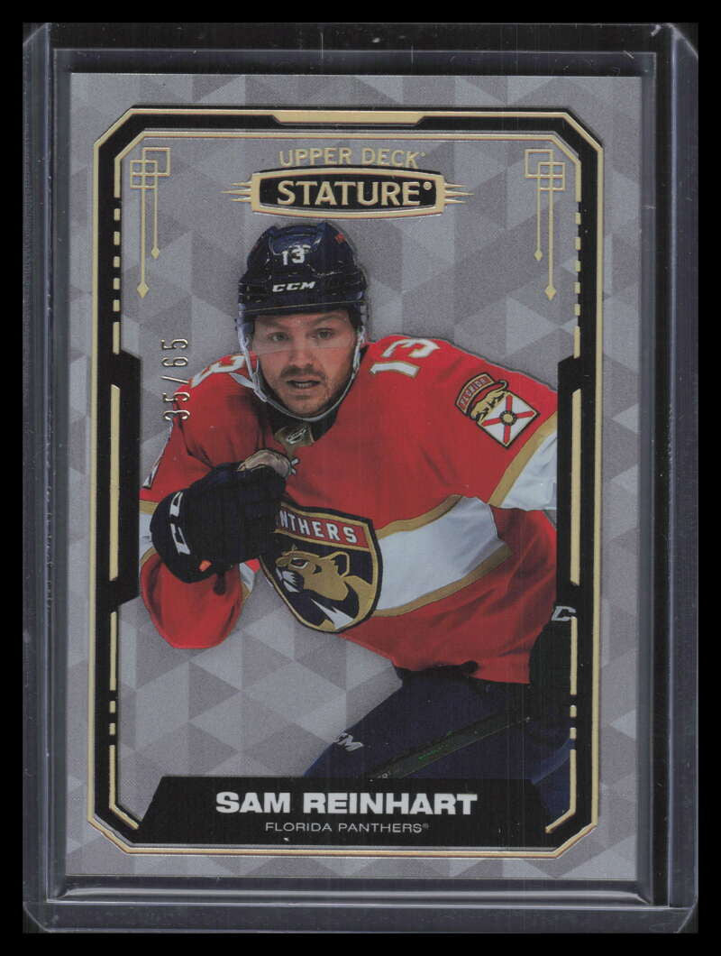 2021-22 Upper Deck Stature Design Variant 22 Sam Reinhart 35/65