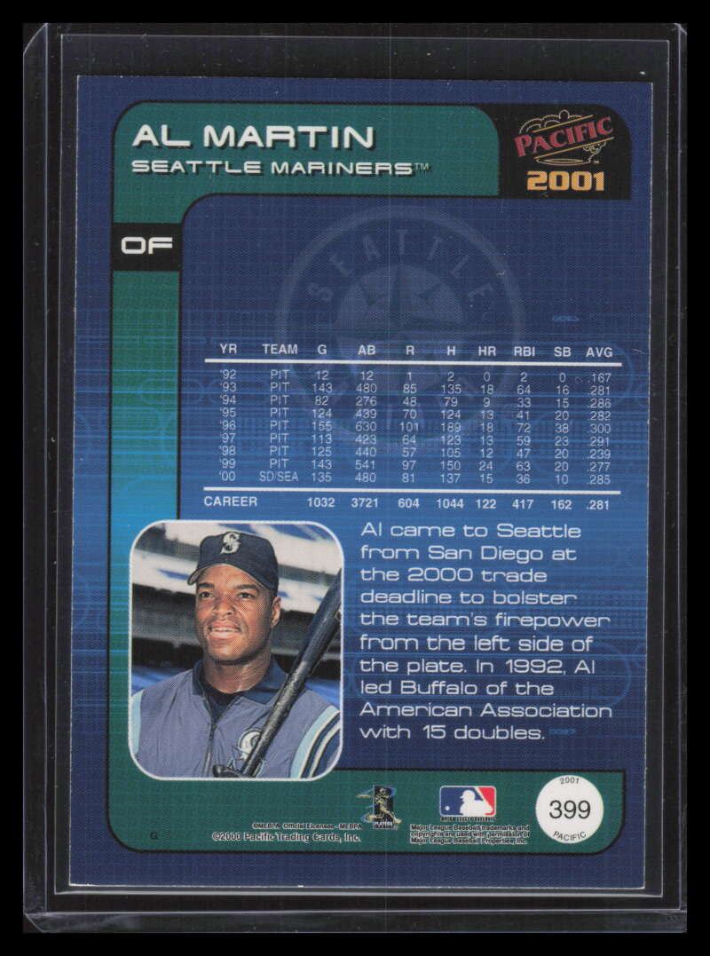 2001 Pacific Premiere Date 399 Al Martin 4/36