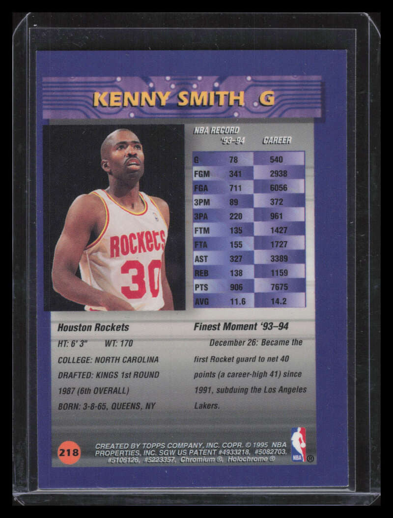 1994-95 Finest Refractor 218 Kenny Smith