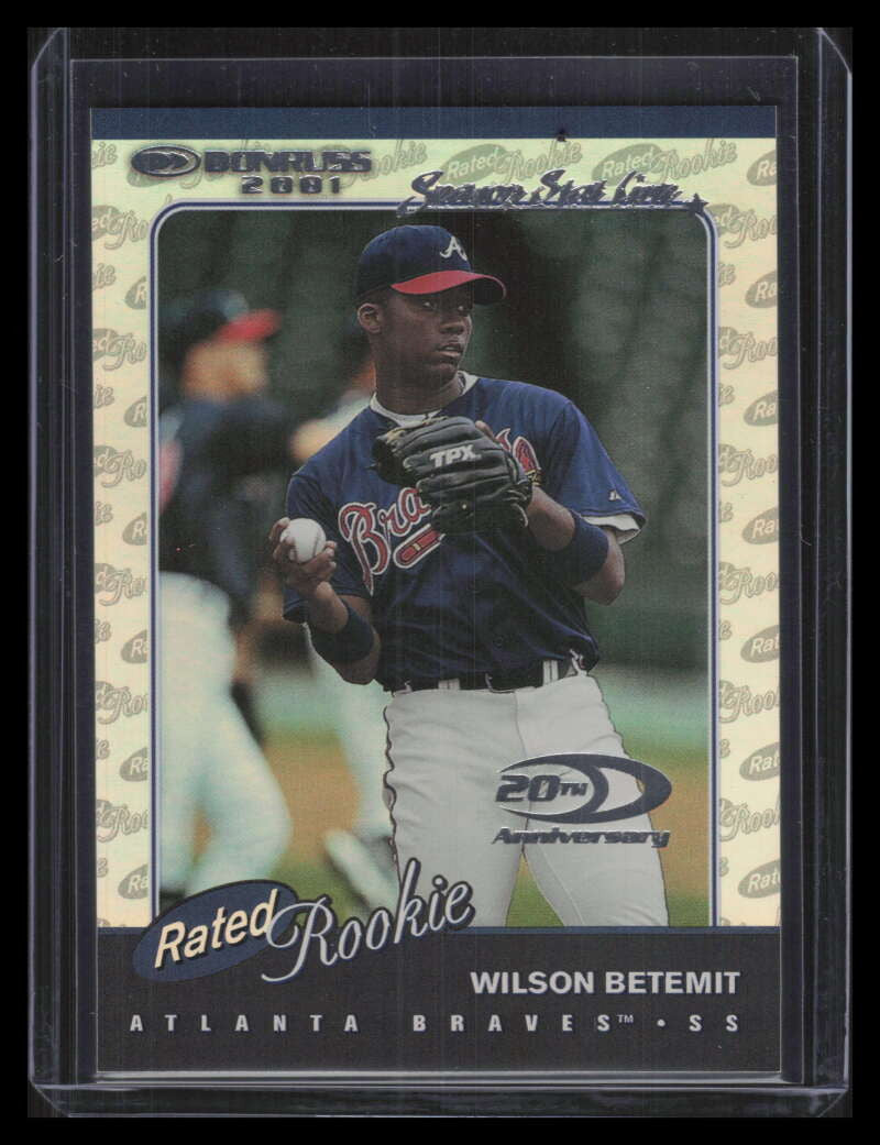 2001 Donruss Stat Line Season 155 Wilson Betemit RR 47/89 Rated Rookie