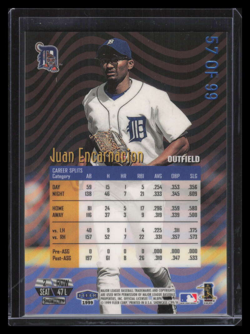 1999 Flair Showcase Legacy Collection Row 2 47 Juan Encarnacion 57/99