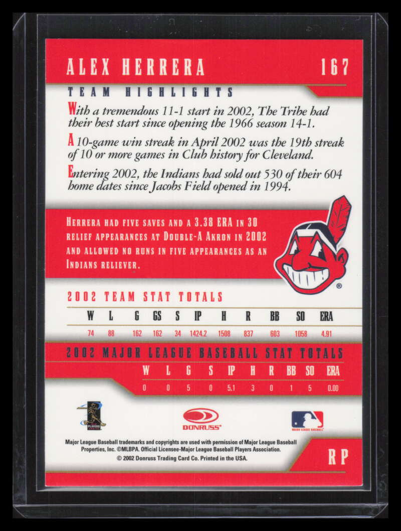 2003 Donruss Team Heroes Master Team Set 167 Alex Herrera 3/15