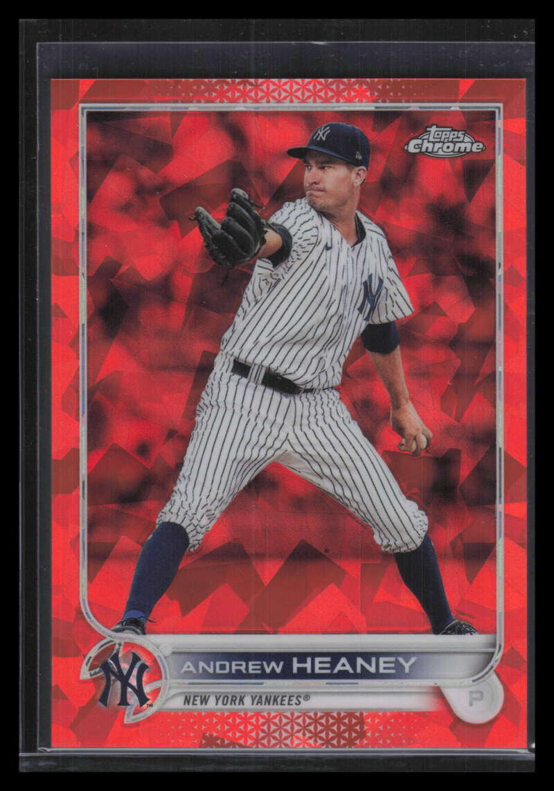 2022 Topps Chrome Sapphire Orange Refractor 287 Andrew Heaney 3/25