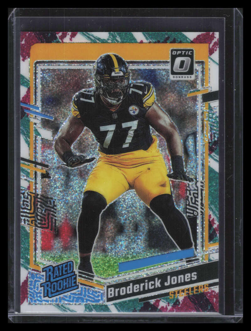 2023 Donruss Optic Jazz 285 Broderick Jones RR Rated Rookie