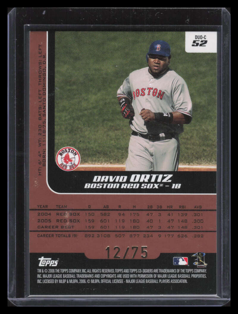 2006 Topps Co-Signers Changing Faces HyperSilver Bronze 52c Beckett Ortiz 12/75