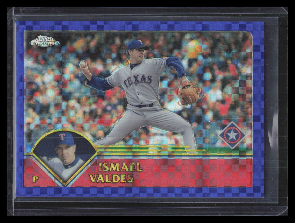 2003 Topps Chrome Uncirculated X-Fractor 156 Ismael Valdes 29/50