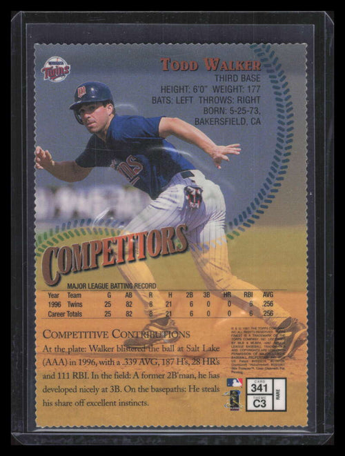 1997 Finest Embossed 341 Todd Walker Gold Rare