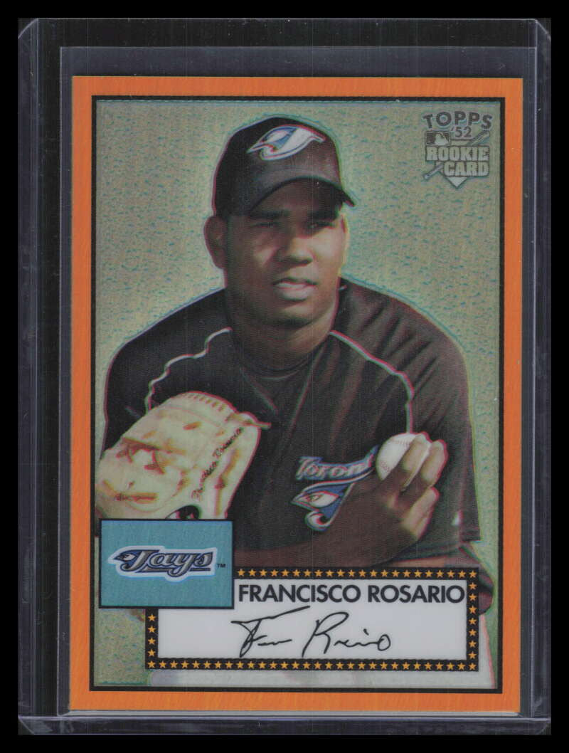 2006 Topps '52 Chrome Gold Refractor 9 Francisco Rosario Rookie 44/52