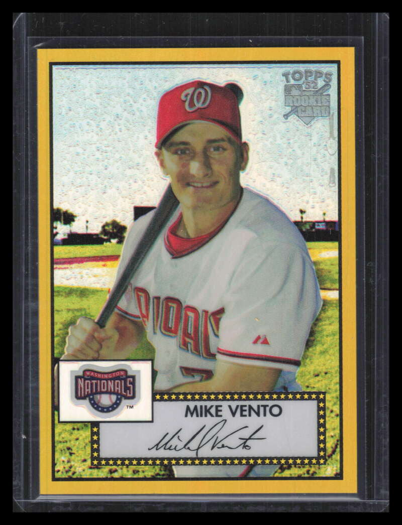 2006 Topps '52 Chrome Gold Refractor 52 Mike Vento Rookie 30/52