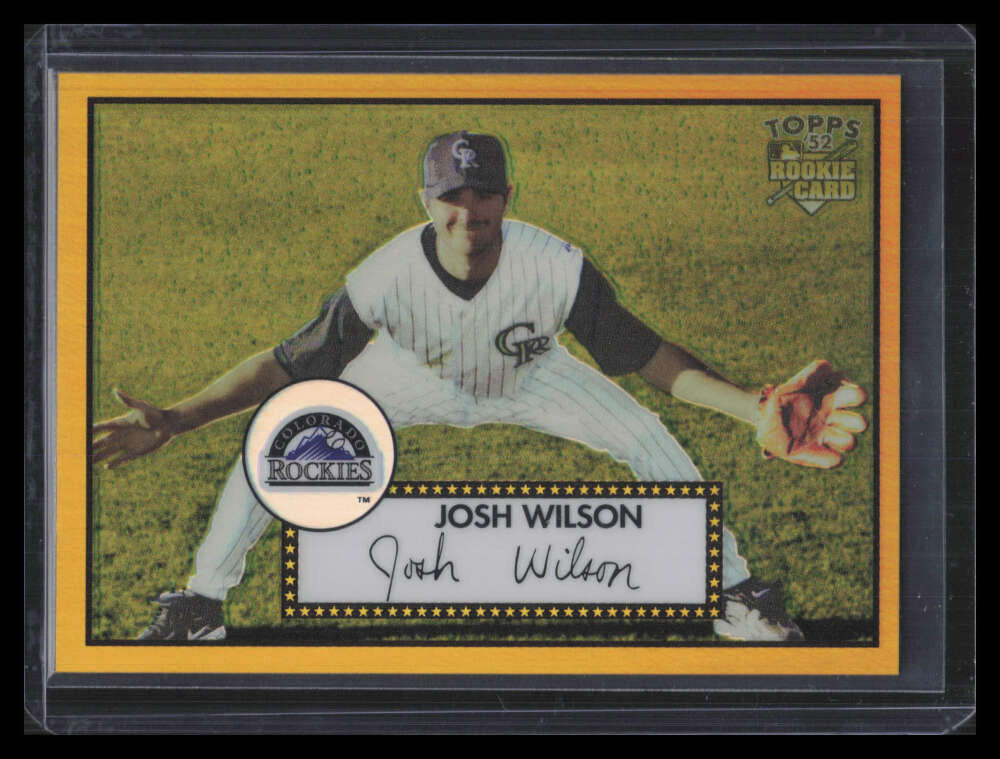 2006 Topps '52 Chrome Gold Refractor 12 Josh Wilson Rookie 47/52
