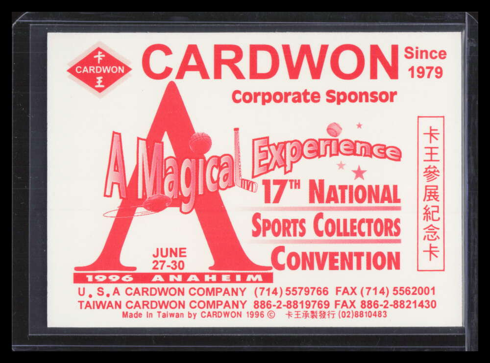 1996 National Convention Cardwon Chan Ho Park Hideo Nomo F06396
