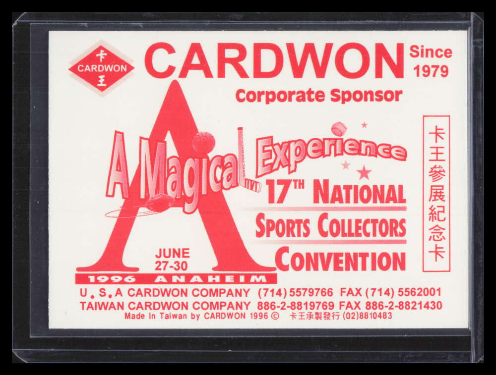 1996 National Convention Cardwon Chan Ho Park Hideo Nomo F06398