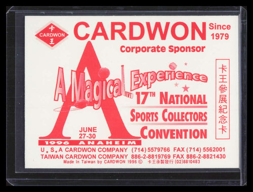 1996 National Convention Cardwon Chan Ho Park Hideo Nomo F06398