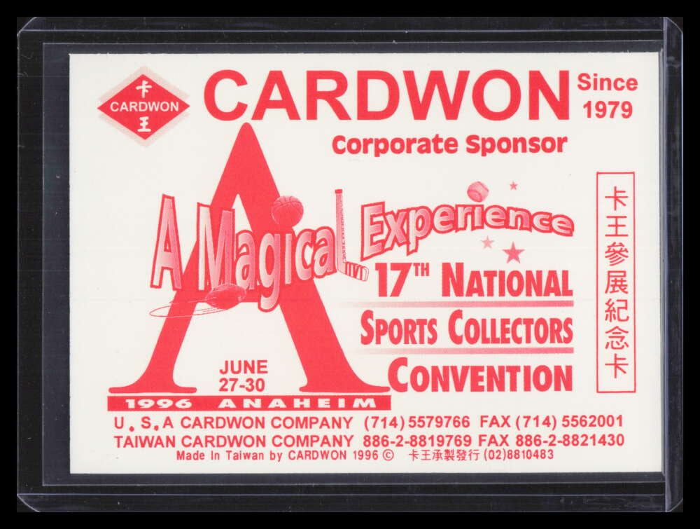 1996 National Convention Cardwon Chan Ho Park Hideo Nomo F06400