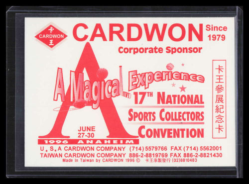 1996 National Convention Cardwon Chan Ho Park Hideo Nomo F06401