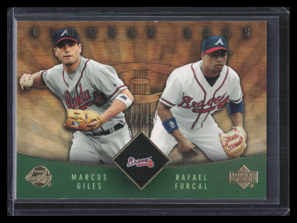 2004 Sweet Spot Wood 259 Marcus Giles Rafael Furcal DD 27/99 Diamond Duos