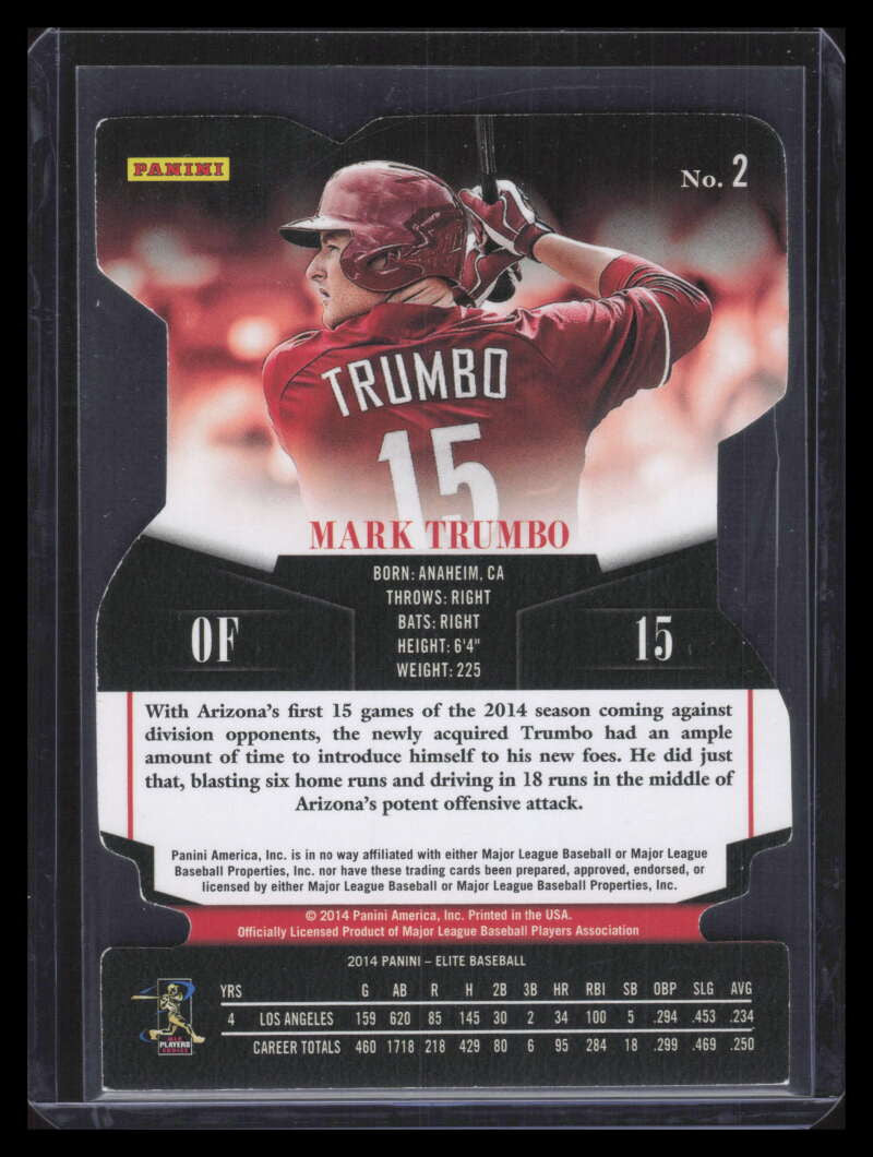 2014 Elite Status Red 2 Mark Trumbo 13/25