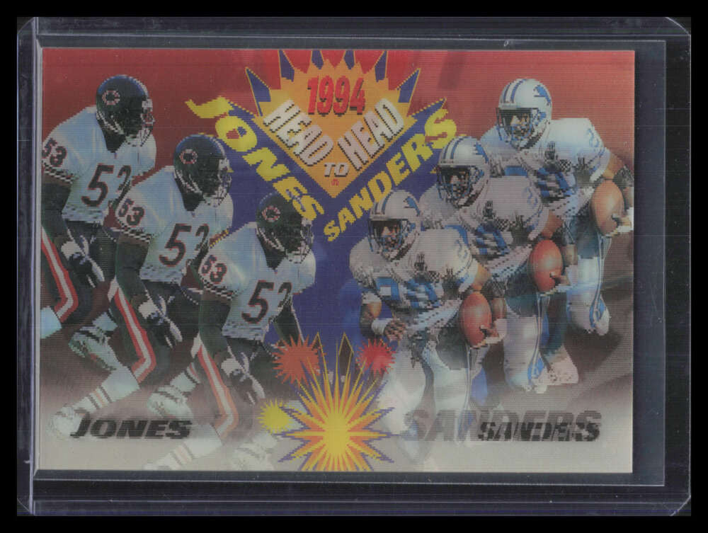 1994 Sportflics Head-To-Head hh1 Dante Jones Barry Sanders