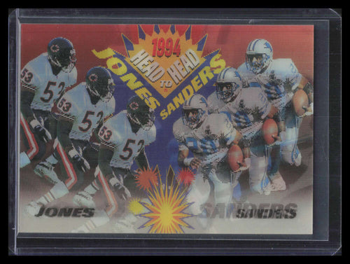 1994 Sportflics Head-To-Head hh1 Dante Jones Barry Sanders