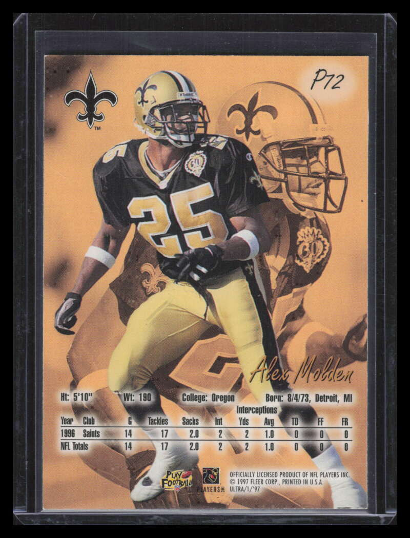 1997 Ultra Platinum Medallion p12 Alex Molden