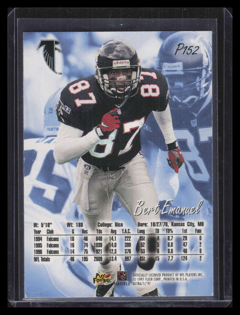 1997 Ultra Platinum Medallion p152 Bert Emanuel F06482