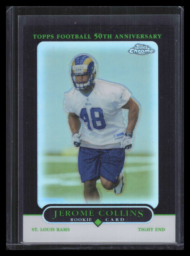 2005 Topps Chrome Black Refractor 260 Jerome Collins Rookie 70/100