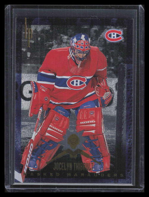 1996-97 Leaf Preferred Masked Marauders 8 Jocelyn Thibault 43/2500