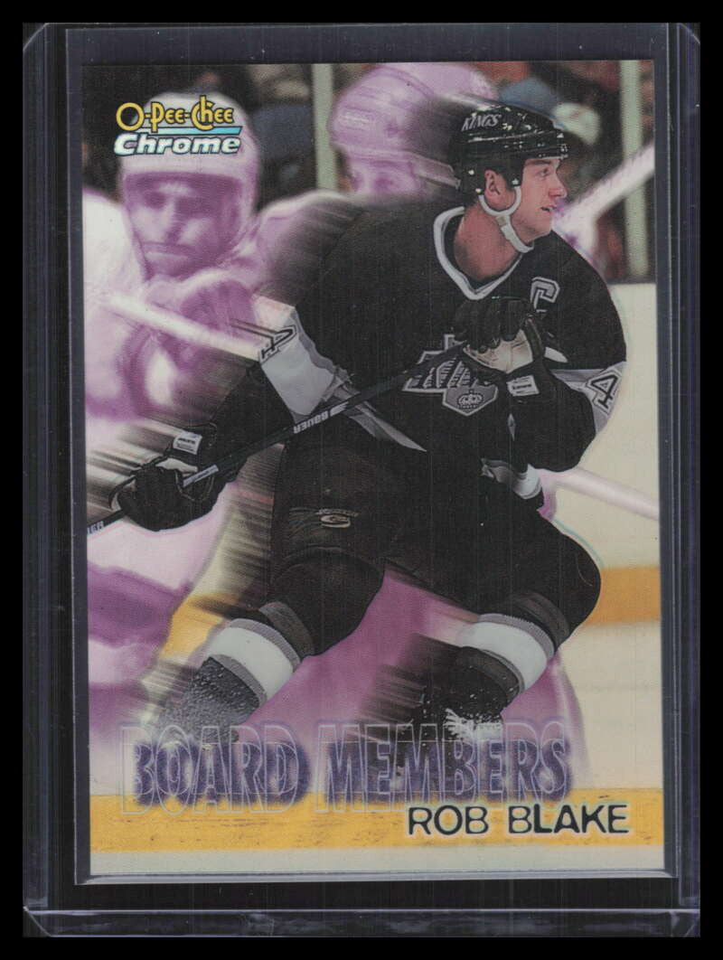 1998-99 O-Pee-Chee Chrome Board Members Refractor b11 Rob Blake