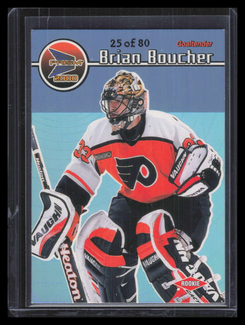 1999-00 Pacific Prism Holographic Blue 100 Brian Boucher 25/80