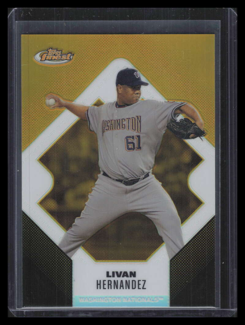 2006 Finest Gold Refractor 76 Livan Hernandez 11/49