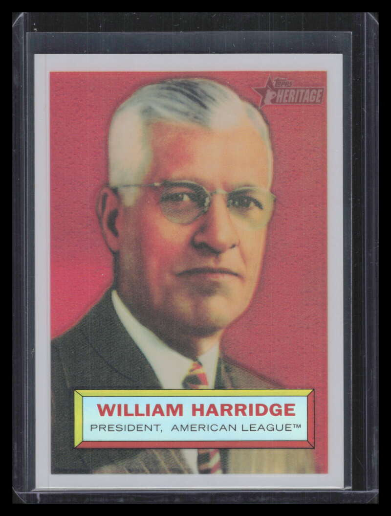 2005 Topps Heritage Chrome Refractor thc1 William Harridge 356/556