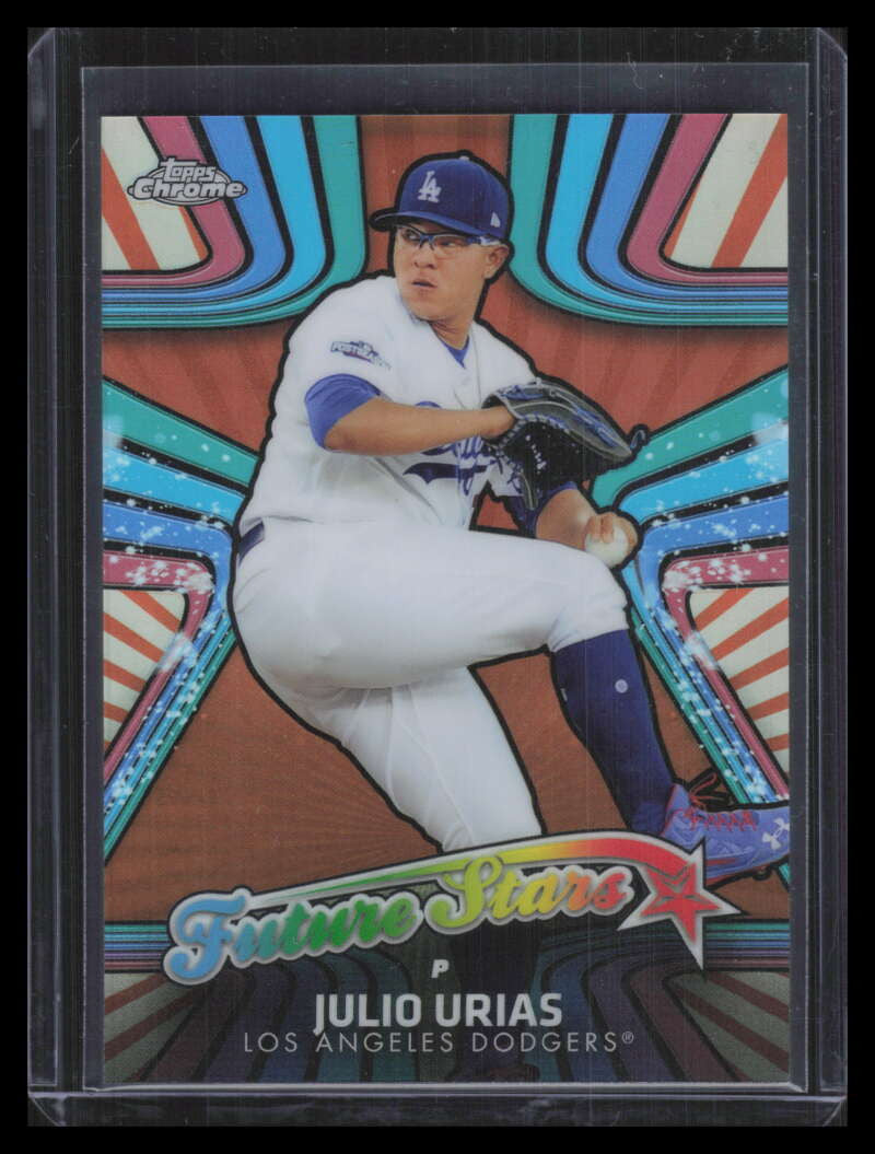 2017 Topps Chrome Future Stars Orange Refractor fs7 Julio Urias 20/25