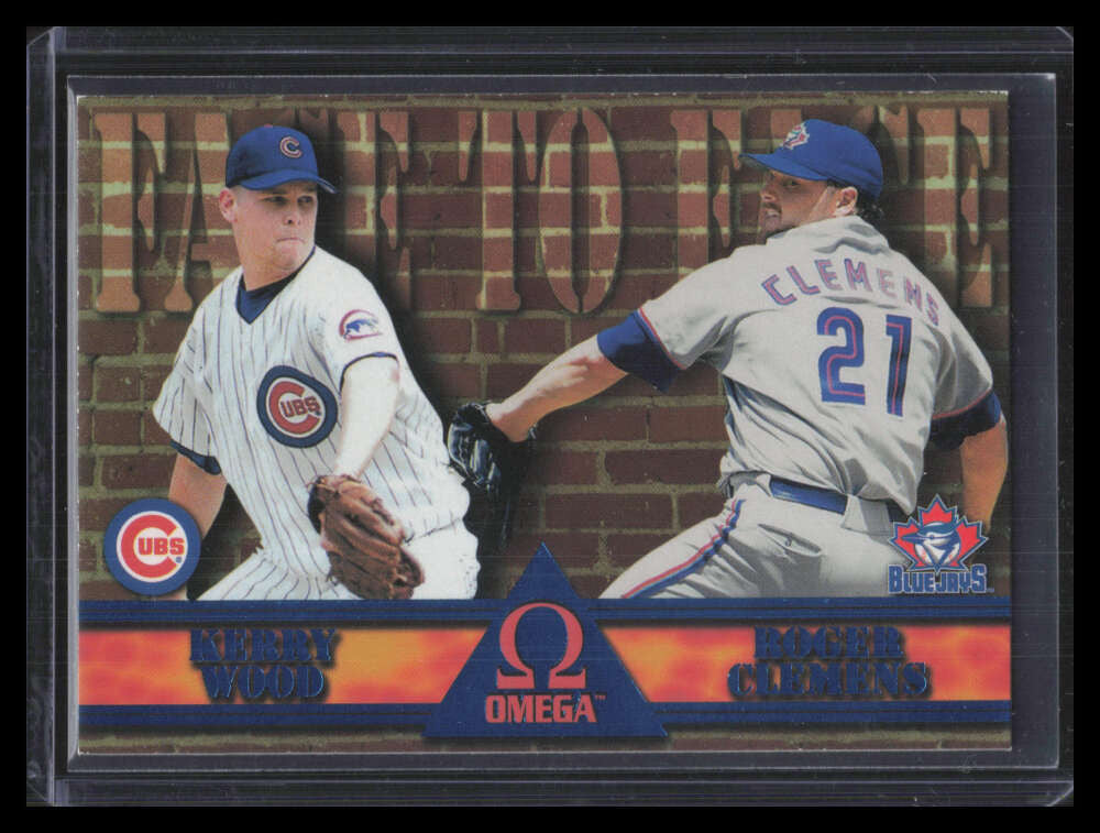 1998 Pacific Omega Face To Face 4 Kerry Wood Roger Clemens