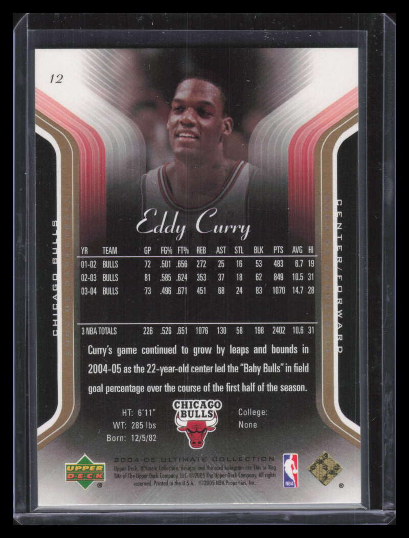 2004-05 Ultimate Collection Limited Gold 12 Eddy Curry 12/25