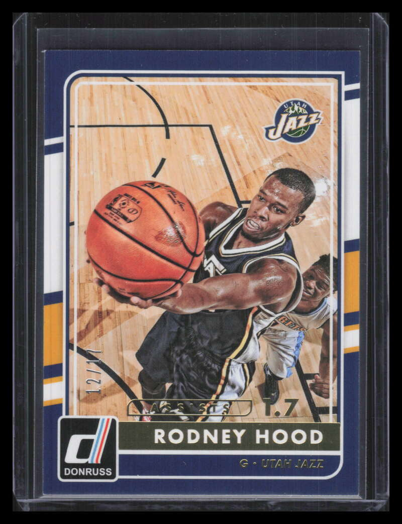 2015-16 Donruss Assists 181 Rodney Hood 12/17