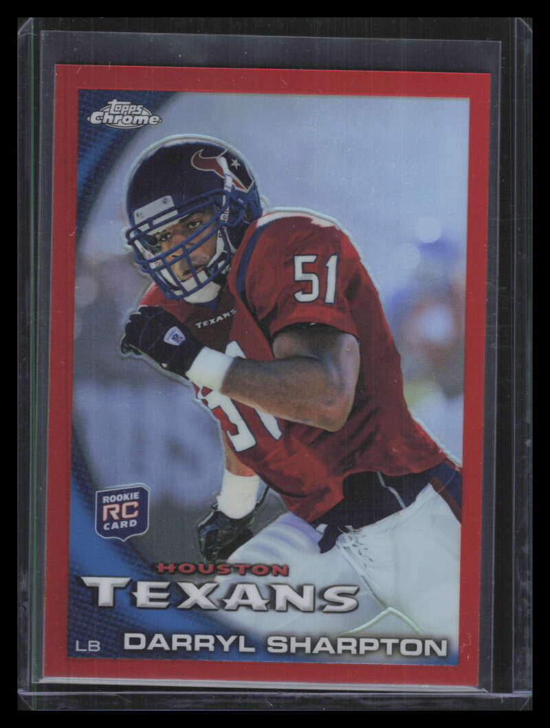 2010 Topps Chrome Red Refractor c215 Darryl Sharpton Rookie 22/25