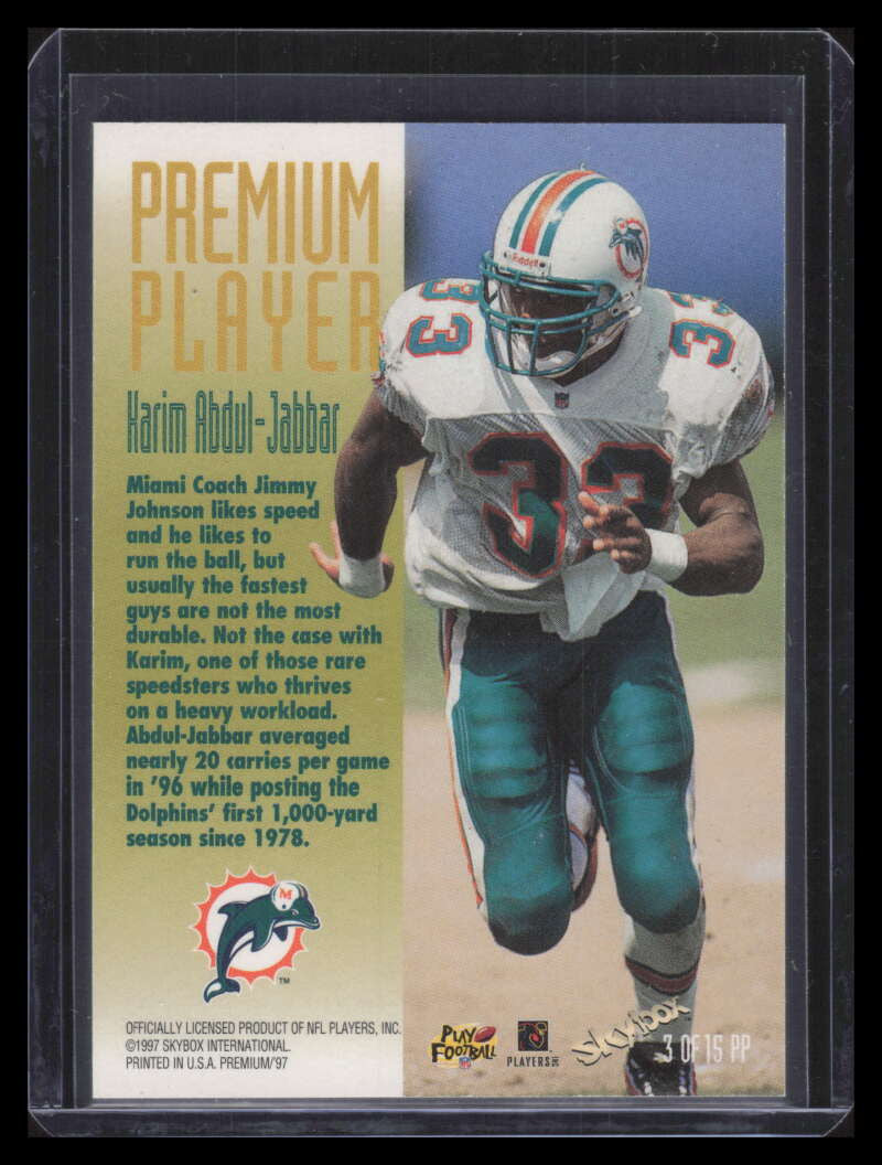 1997 SkyBox Premium Players 3 Karim Abdul-Jabbar