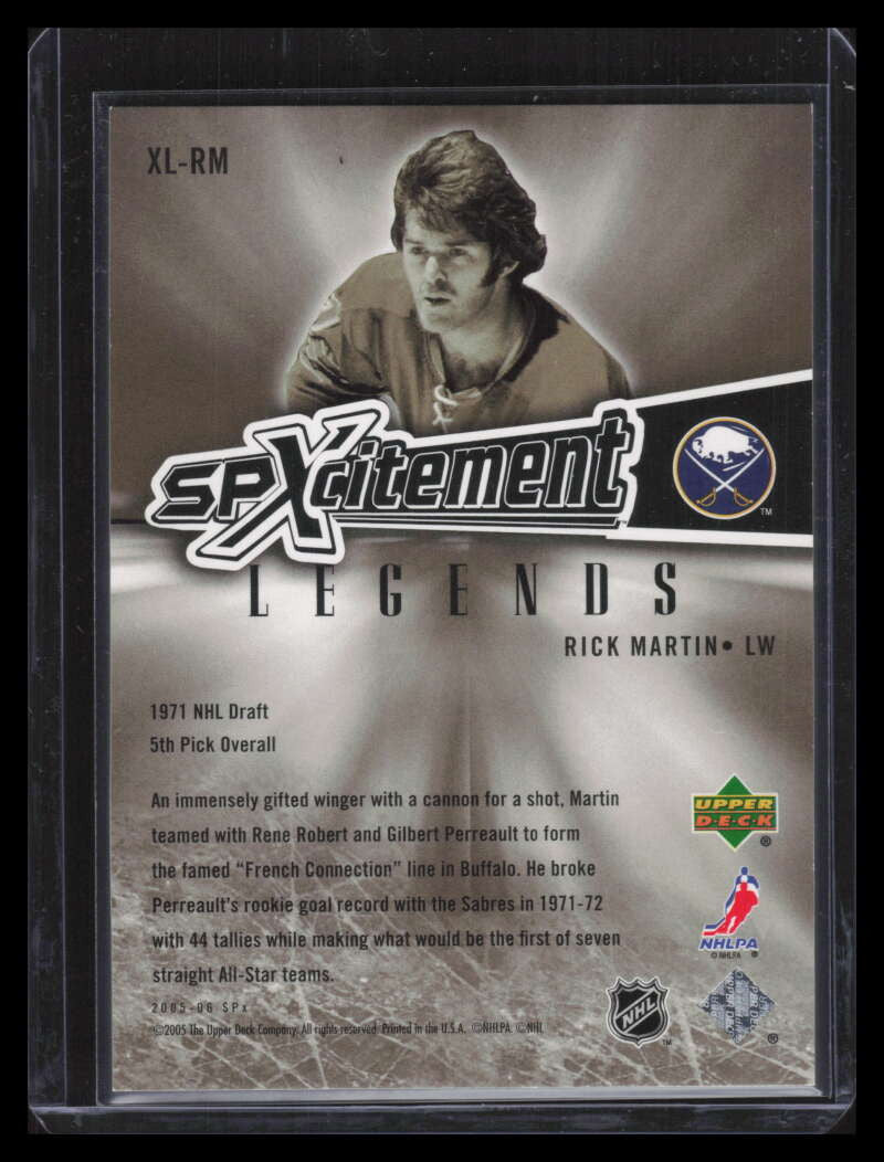 2005-06 SPx Xcitement Legends Gold XLRM Rick Martin 69/99