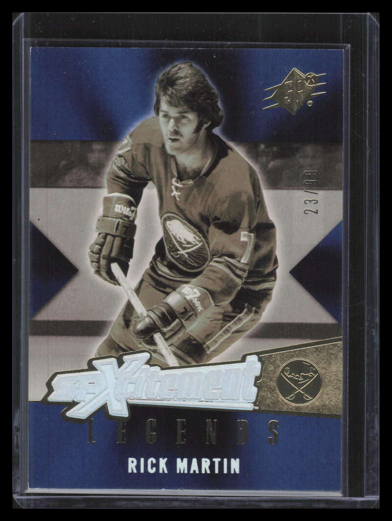 2005-06 SPx Xcitement Legends Gold XLRM Rick Martin 23/99