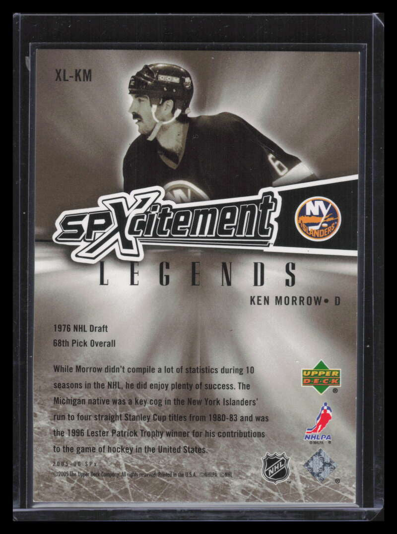 2005-06 SPx Xcitement Legends Gold XLKM Ken Morrow 54/99