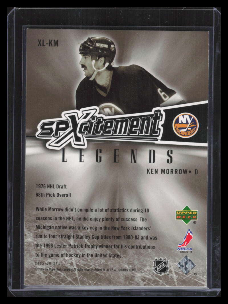 2005-06 SPx Xcitement Legends Gold XLKM Ken Morrow 1/99