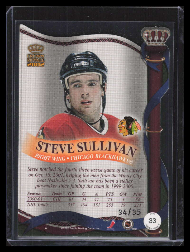 2001-02 Crown Royale Red 33 Steve Sullivan 34/35