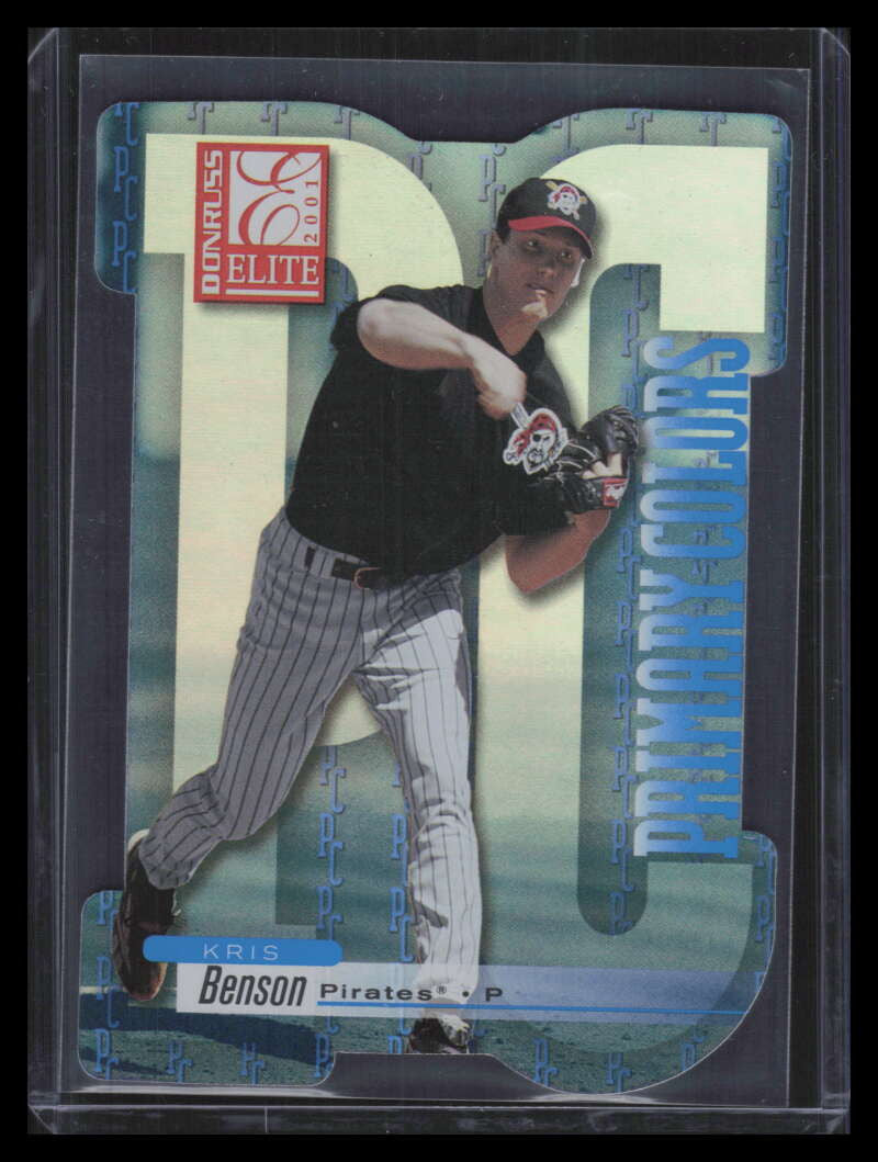 2001 Donruss Elite Primary Colors Blue Die Cut pc39 Kris Benson 35/50
