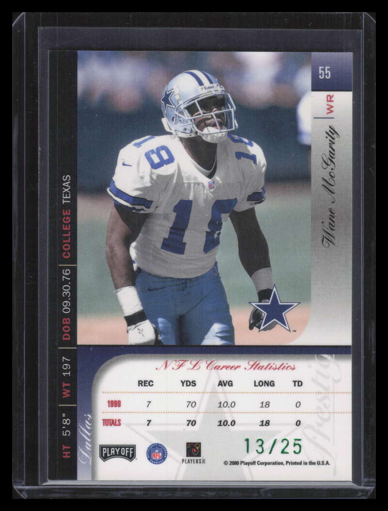 2000 Playoff Prestige Spectrum Green 55 Wayne McGarity 13/25